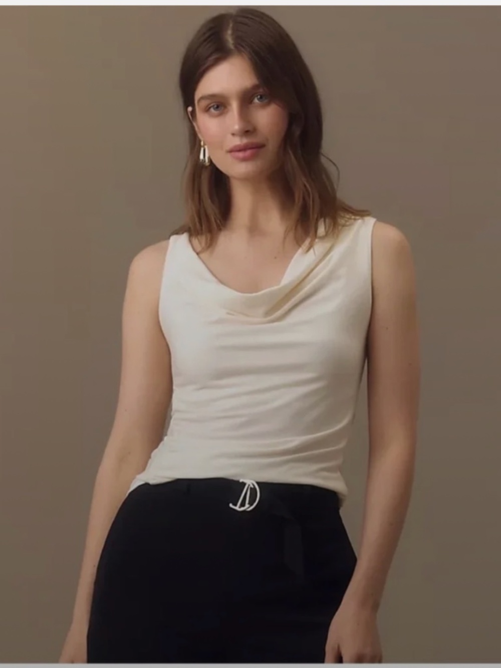 Reformation Darla Knit Top in Fior Di Latte